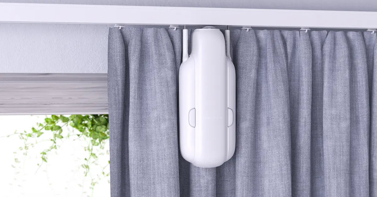 Automatic Curtain Opener - Bluetooth Remote Control Smart Curtain with App/Timer, Upgraded High-Performance Motor, Add SwitchBot Hub to Work